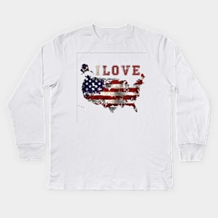 I love the USA Kids Long Sleeve T-Shirt